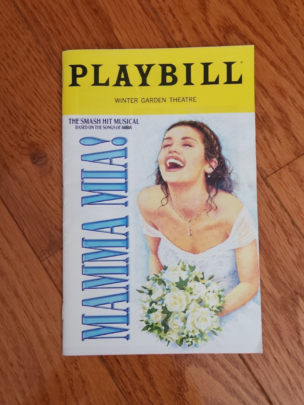 Playbill Mamma Mia! Program - Yellow & White